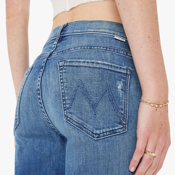 MOTHER Denim Mid Rise Dazzler Ankle Fray; Weekend Warrior wash; Sz 27 - Picture 3 of 14